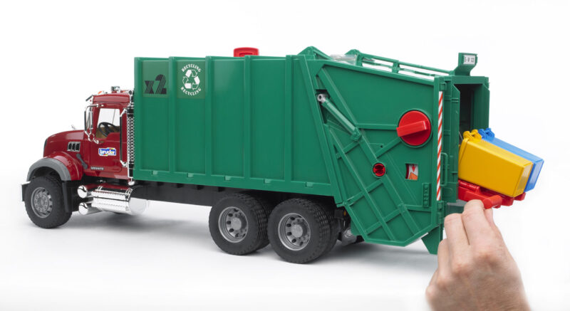 Popelářské auto MACK Granite - Bruder 02812 - Obrázek 5