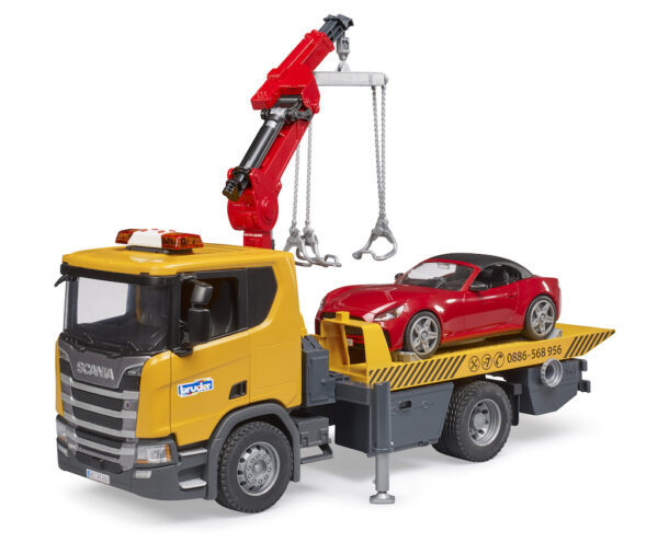 Odtahovka Scania Super 560R s automobilem - Bruder 03552 - Obrázek 6