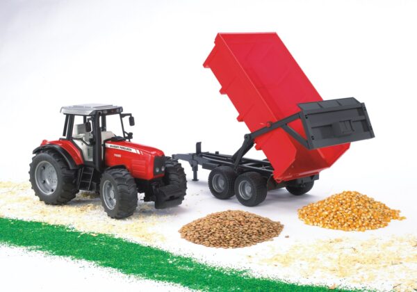 Traktor Massey Ferguson 7480 s valníkem - Bruder 02045 - Obrázek 3