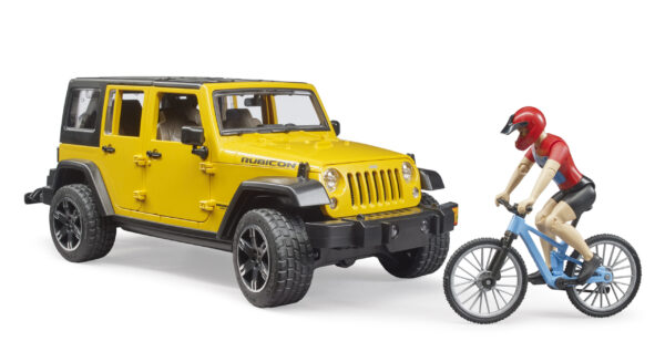 Jeep Wrangler s horským kolem a cyklistou - Bruder 02543 - Obrázek 2
