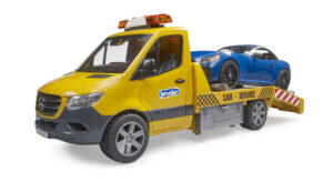 Odtahovka MB Sprinter s majákem a roadsterem - Bruder 2675