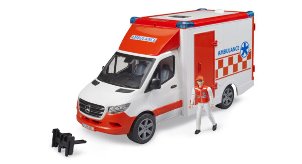Sanitka MB Sprinter s houkačkou a řidičem - Bruder 02676 - Obrázek 4