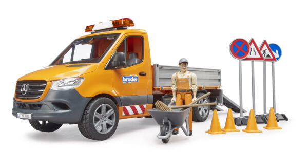 Silničáři MB Sprinter s figurkou a příslušenstvím - Bruder 02677 - Obrázek 3