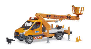 MB Sprinter s houkačkou a servisní plošinou - Bruder 2679