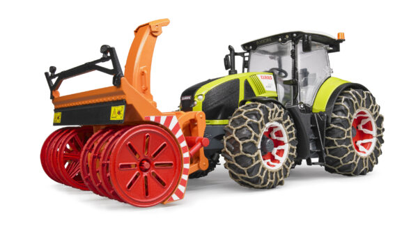 Traktor Claas Axion 950 se sněžnou frézou a řetězy - Bruder 03017 - Obrázek 3