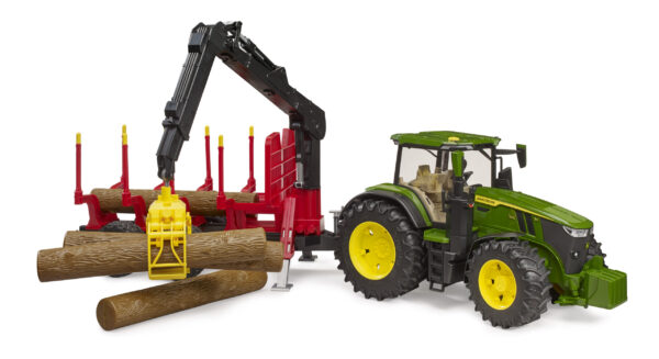 Traktor John Deere 7R 350 s přepravníkem dřeva  - Bruder 03154 - Obrázek 2
