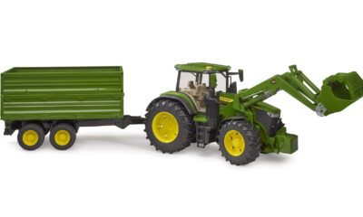 John Deere 7R 350 s předním nakladačem a sklápěčem - Bruder 3155