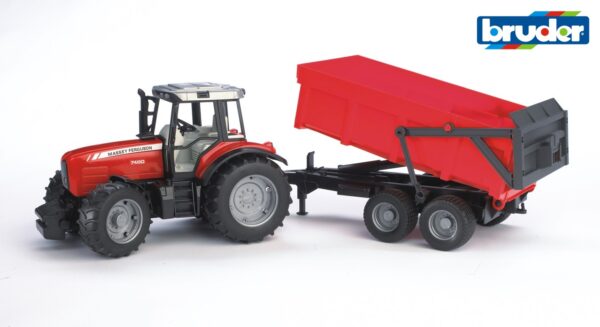 Traktor Massey Ferguson 7480 s valníkem - Bruder 02045 - Obrázek 2