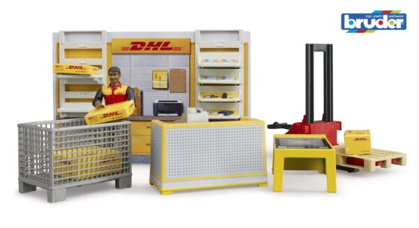 bworld DHL shop s paletovým vozíkem - Bruder 62251 - Obrázek 7