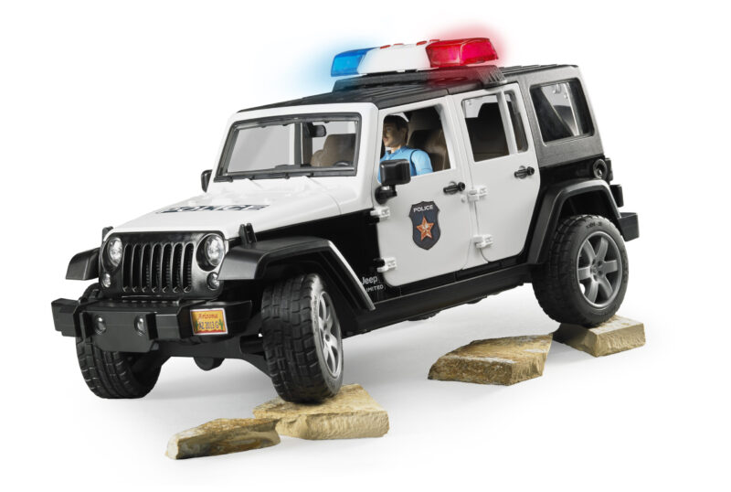 Policejní Jeep Wrangler s policistou - Bruder 02526 - Obrázek 3
