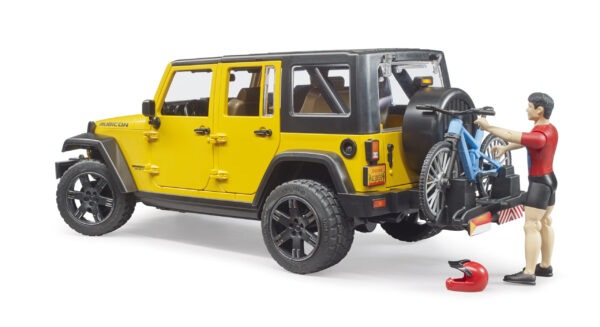 Jeep Wrangler s horským kolem a cyklistou - Bruder 02543 - Obrázek 5