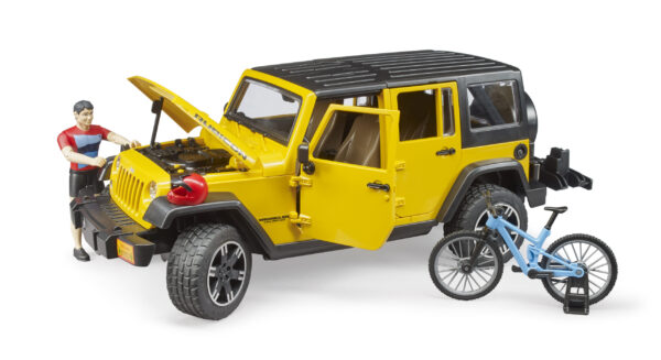 Jeep Wrangler s horským kolem a cyklistou - Bruder 02543 - Obrázek 7
