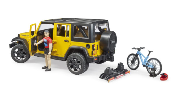 Jeep Wrangler s horským kolem a cyklistou - Bruder 02543 - Obrázek 8