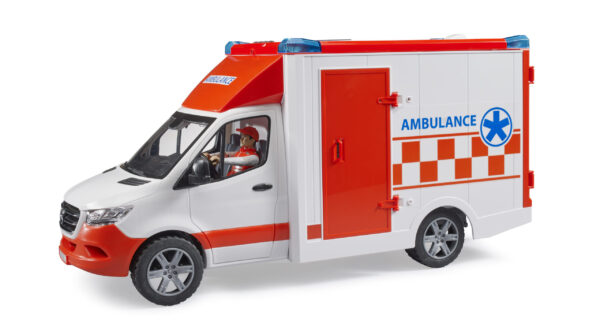 Sanitka MB Sprinter s houkačkou a řidičem - Bruder 02676 - Obrázek 10