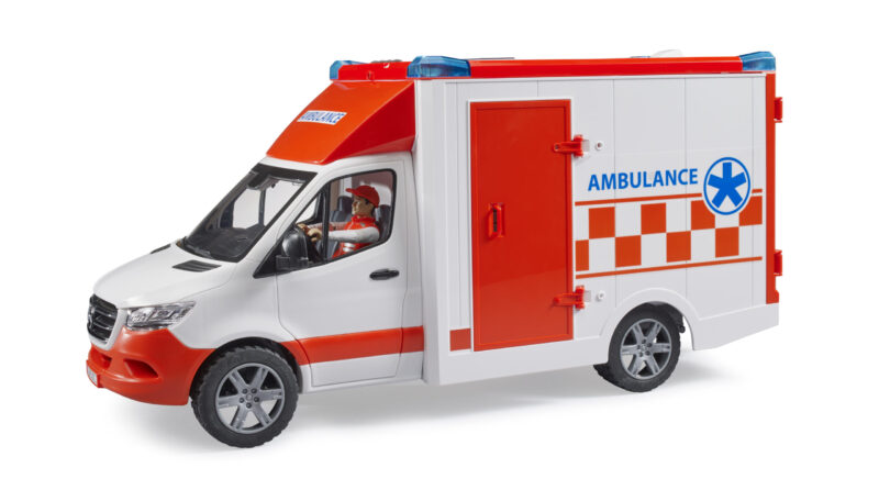 Sanitka MB Sprinter s houkačkou a řidičem - Bruder 02676 - Obrázek 10