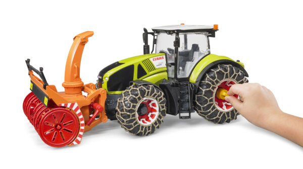 Traktor Claas Axion 950 se sněžnou frézou a řetězy - Bruder 03017 - Obrázek 10