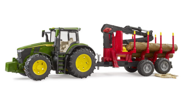 Traktor John Deere 7R 350 s přepravníkem dřeva  - Bruder 03154 - Obrázek 9