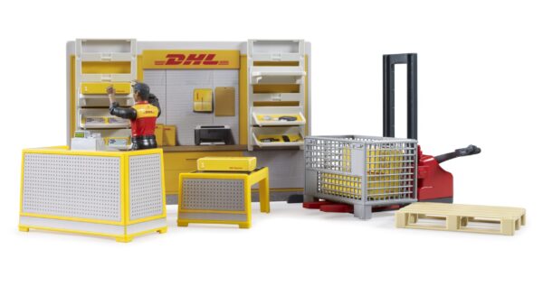 bworld DHL shop s paletovým vozíkem - Bruder 62251 - Obrázek 3