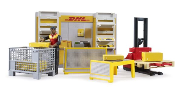 bworld DHL shop s paletovým vozíkem - Bruder 62251 - Obrázek 2