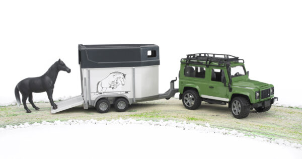 Land Rover s přívěsem na koně - Bruder 02592 - Obrázek 4