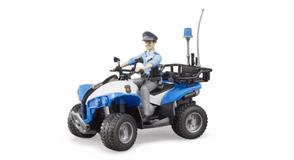 bworld Policejní čtyřkolka s policistou - Bruder 63010