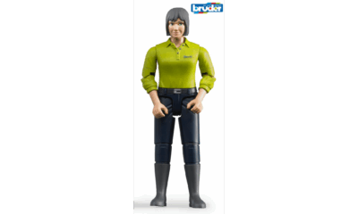 bworld Figurka žena s tmavě modrými kalhotami - Bruder 60405