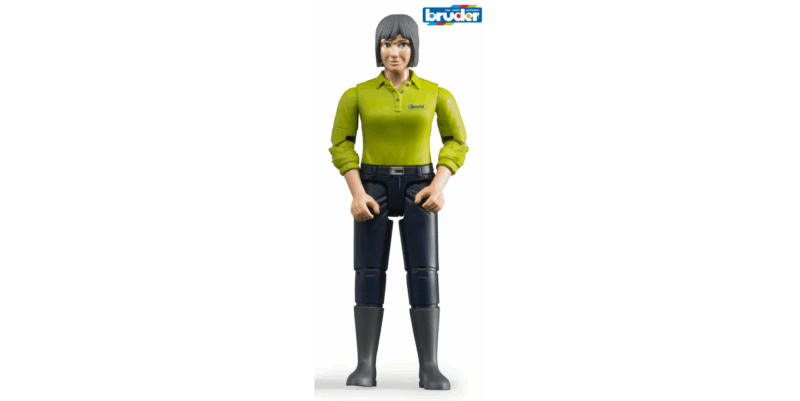 bworld Figurka žena s tmavě modrými kalhotami - Bruder 60405