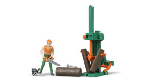 bworld Dřevařský set s figurkou - Bruder 62650