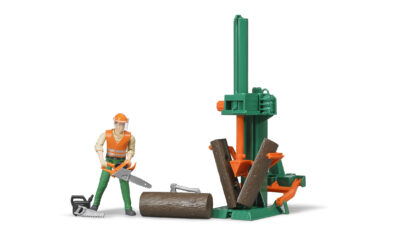 bworld Dřevařský set s figurkou - Bruder 62650