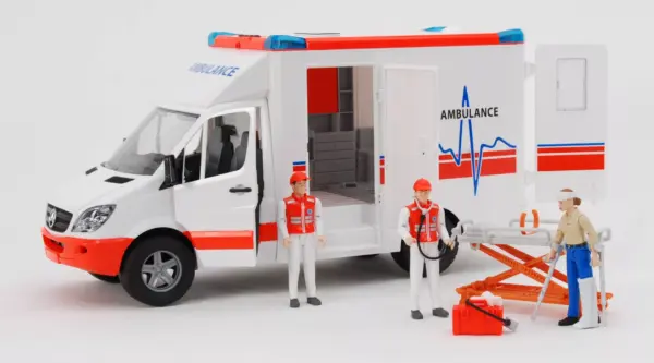 bworld Záchranářský set zdravotník a pacientka - Bruder 62710 - Obrázek 4