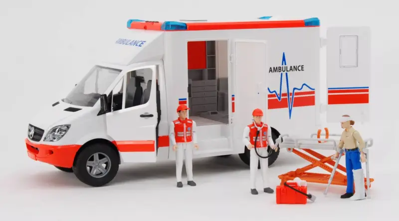 bworld Záchranářský set zdravotník a pacientka - Bruder 62710 - Obrázek 4