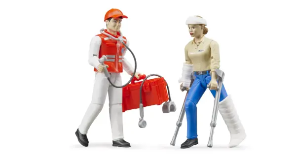 bworld Záchranářský set zdravotník a pacientka - Bruder 62710 - Obrázek 5