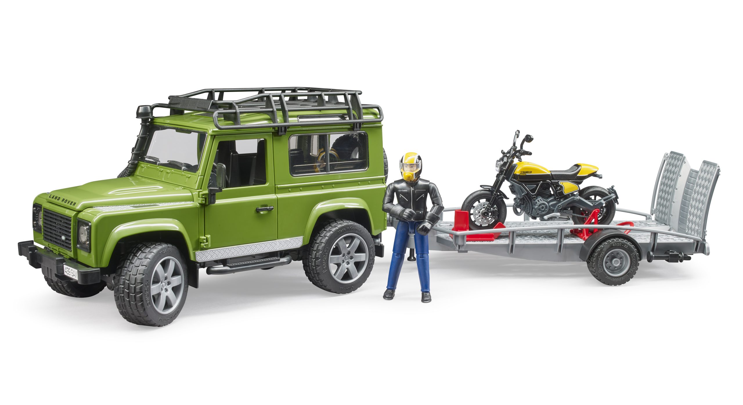Land Rover Defender s motorkou - Bruder 02589 1 Land Rover Defender s motorkou - Bruder 02589