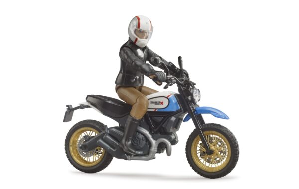 motorka Ducati Scrambler Desert Sled s řidičem - Bruder 63051 - Obrázek 2