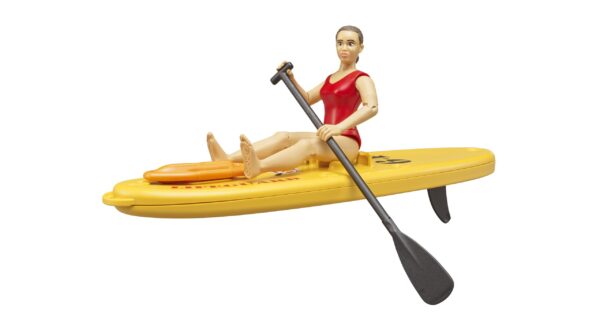 bworld Záchranářka s paddleboardem - Bruder 62785 - Obrázek 3