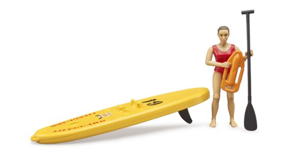 bworld Záchranářka s paddleboardem - Bruder 62785 - Obrázek 4