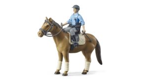 bworld Policista s koněm - Bruder 62507