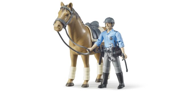 bworld Policista s koněm - Bruder 62507 - Obrázek 3