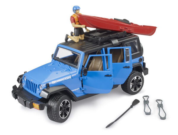 Jeep Wrangler Rubicon s kajakem a figurkou - Bruder 02529 - Obrázek 5