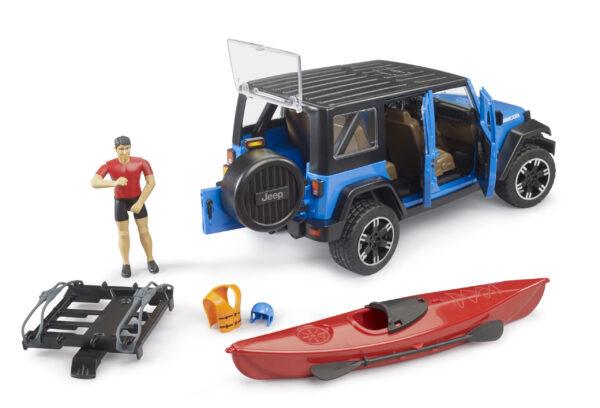 Jeep Wrangler Rubicon s kajakem a figurkou - Bruder 02529 - Obrázek 8