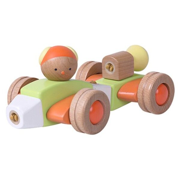 Závodní auto / letadlo - dřevěná stavebnice EQB - Obrázek 6