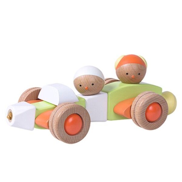 Závodní auto / letadlo - dřevěná stavebnice EQB - Obrázek 10