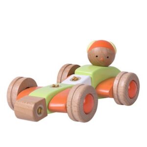 Závodní auto / letadlo - dřevěná stavebnice EQB