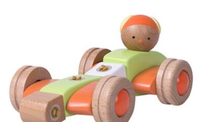 Závodní auto / letadlo - dřevěná stavebnice EQB