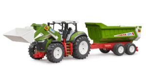 Traktor Roadmax s předním nakladačem a valníkem- Bruder 03452