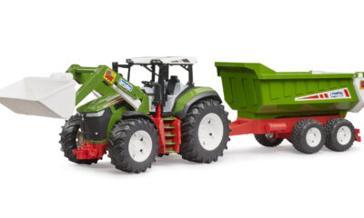 Traktor Roadmax s předním nakladačem a valníkem- Bruder 03452