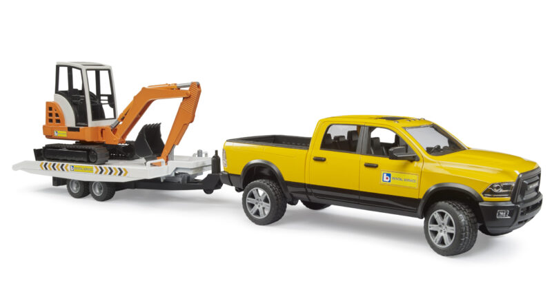 RAM 2500 servisní vůz s minibagrem - Bruder 02546 - Obrázek 2