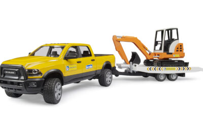 RAM 2500 servisní vůz s minibagrem - Bruder 02546