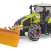 Bruder 3018 Traktor Claas Axion 950 se sněžnou radlicí a řetězy