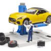 bworld autoservis s mechanikem a roadsterem - Bruder 62112